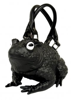 Black Toad Bag With White Glow Eyes